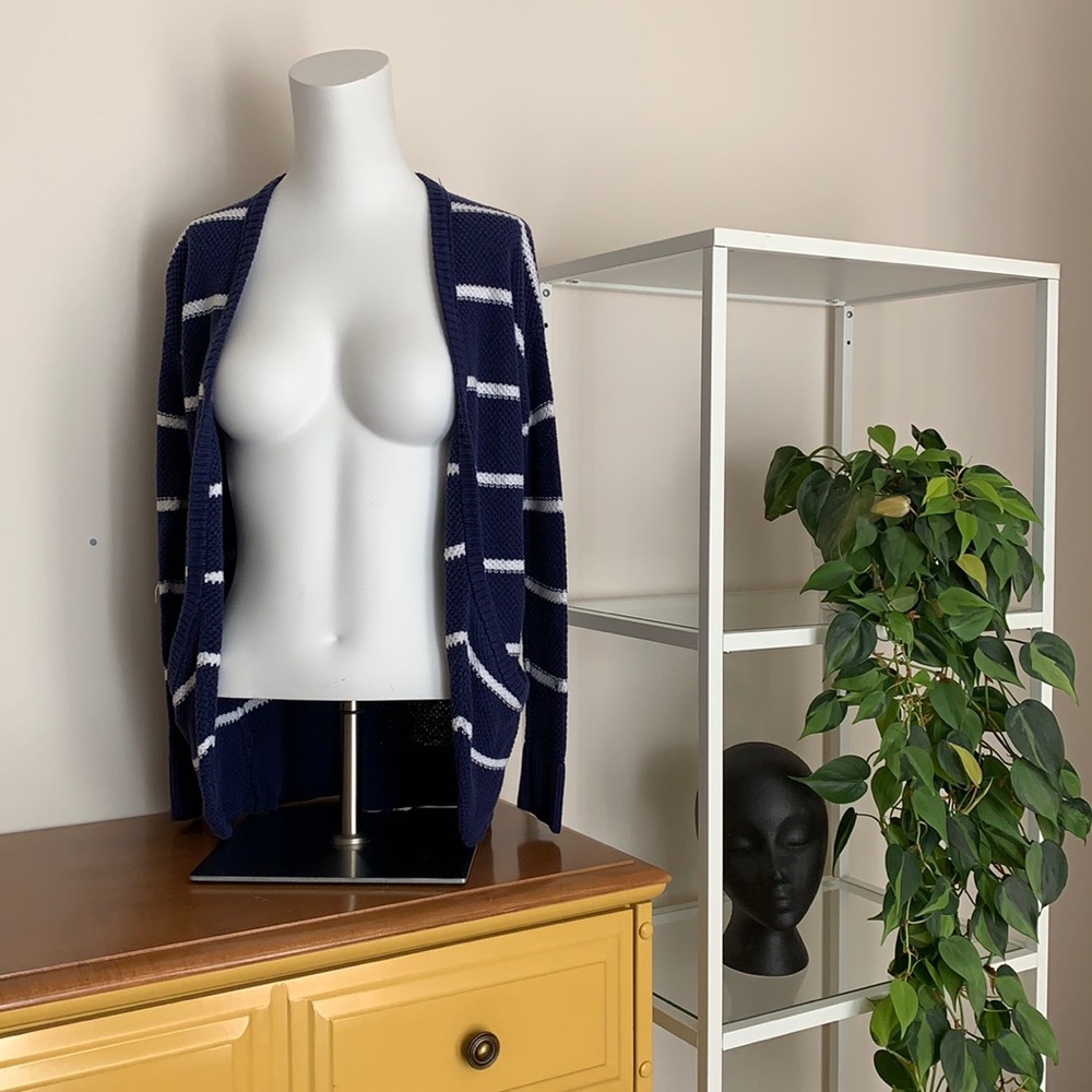 American Eagle | Strip chenille cardigan